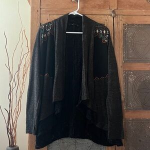 Miss Me Black Textured Cardigan